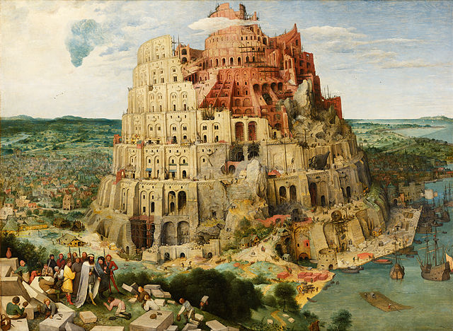 Turmbau zu Babel von Pieter Bruegel d. . (Public domain, Wikimedia Commons)