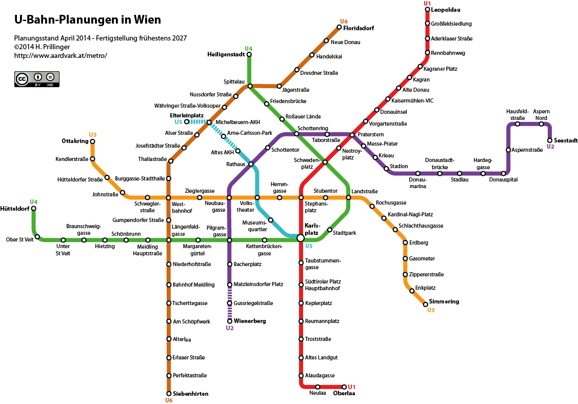 U-Bahn-Planungen Wien (C) H. Prillinger
