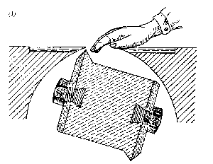 Hand in Messerspalte