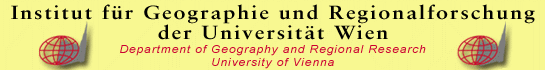 Institut für Geographie und Regionalforschung der Universität Wien