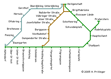Stadtbahnnetzplan 1901