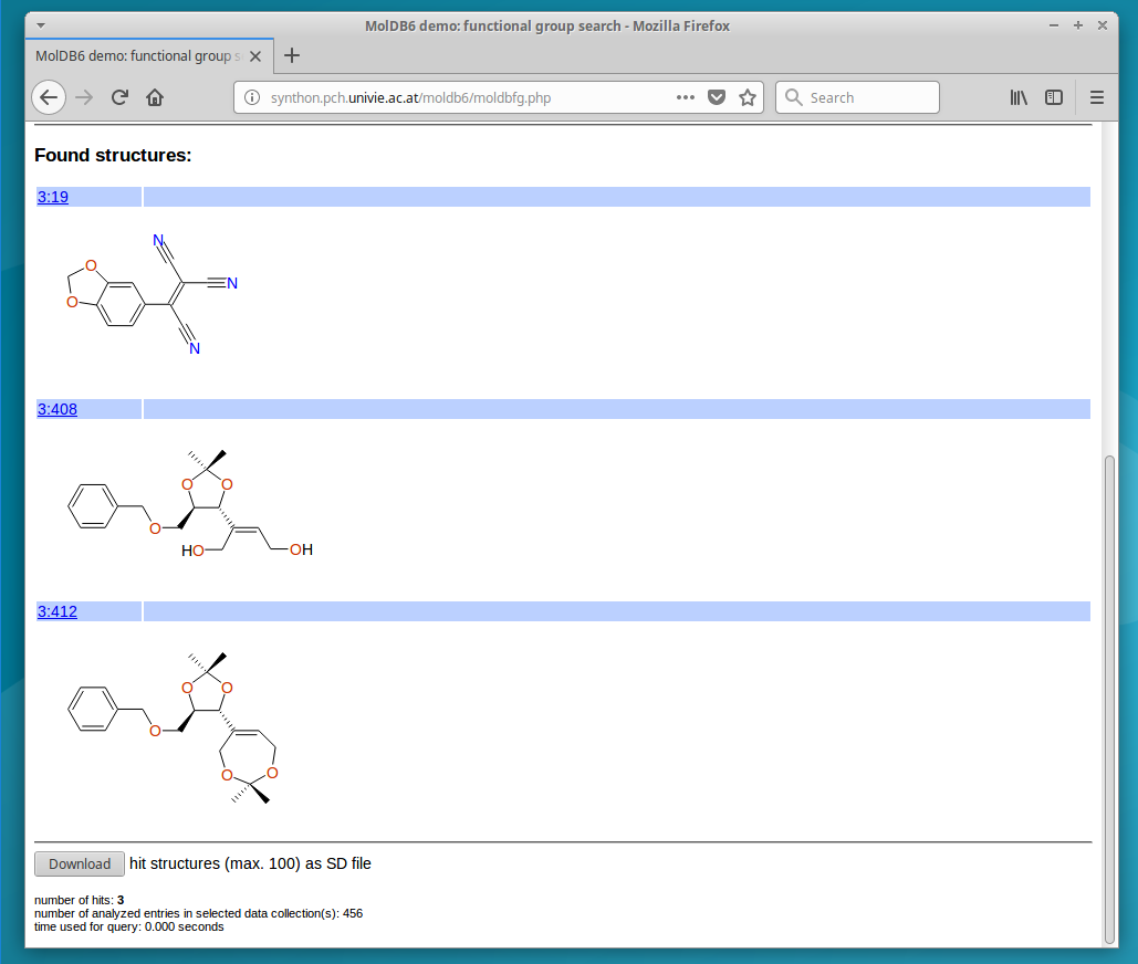 functional group search results