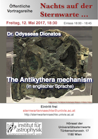 Public talk: The Antikythera mechanism