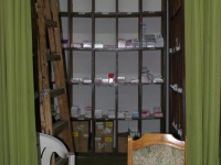 Empty shelves_ medical supply store, Oradea (Romania) 2004